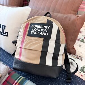 Burberry Nova Check Backpack/ Daypack, Nylon Material, Women's, small backpack